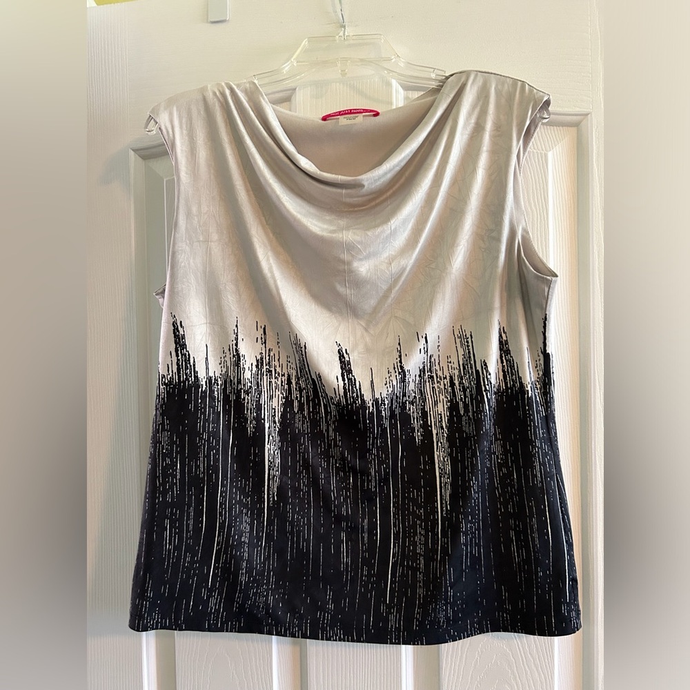 Sleeveless cowl neck top